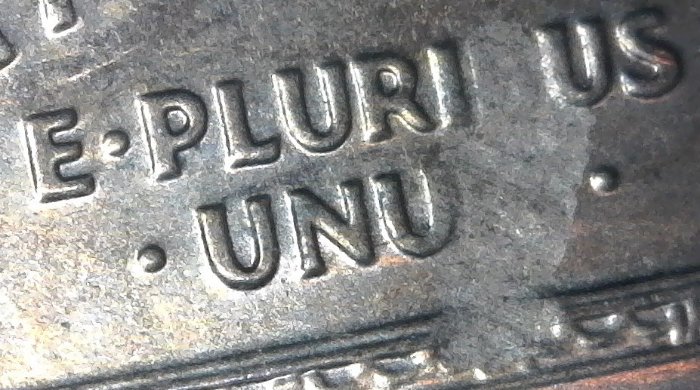 2007-P-Lincoln-Memorial-Cent-Struck-Through-Debris!